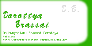 dorottya brassai business card